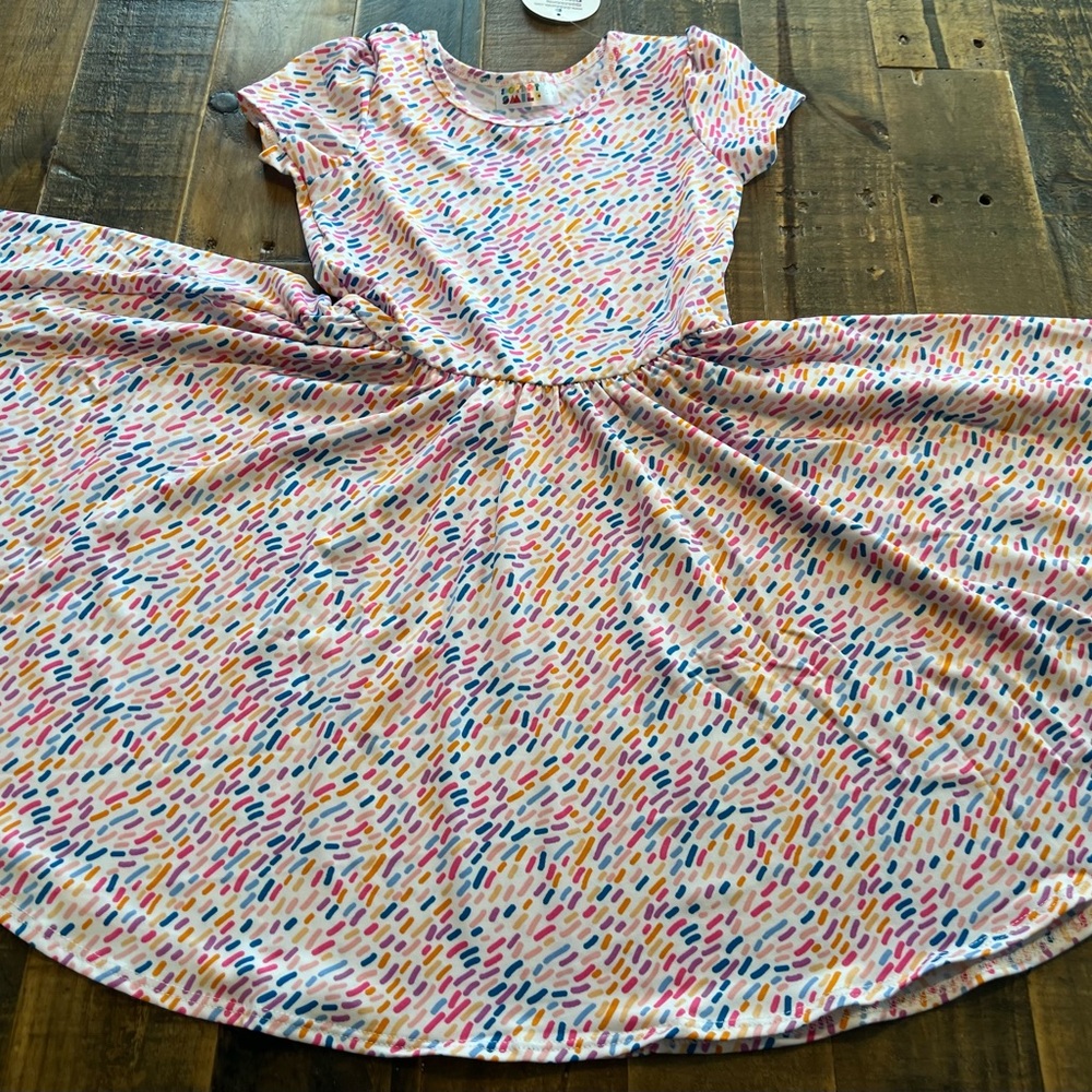 Dot Dot Smile size 5/6, 7 or 8/10 girls sprinkles Cap sleeve twirl dress new